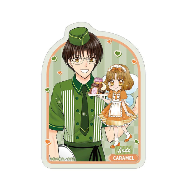 『夢色パティシエール』松本夏実先生 描き下ろし 安堂千乃介&キャラメル ダイナーver. ダイカットステッカー