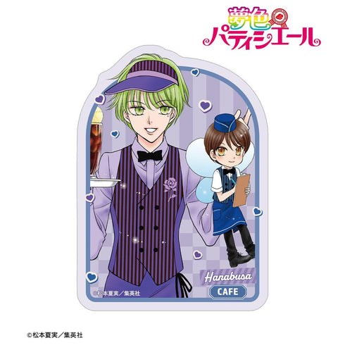 "Yumeiro Patissière" by Natsumi Matsumoto: Original Illustration of Satsuki Hanabusa & Café Diner Ver. Die-Cut Sticker
