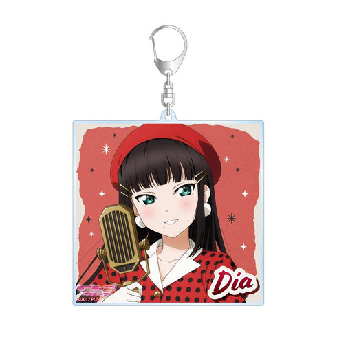《Love Live! Sunshine!!》全新绘制 黑泽黛亚 The Blue Swell 服装版 BIG 亚克力钥匙扣
