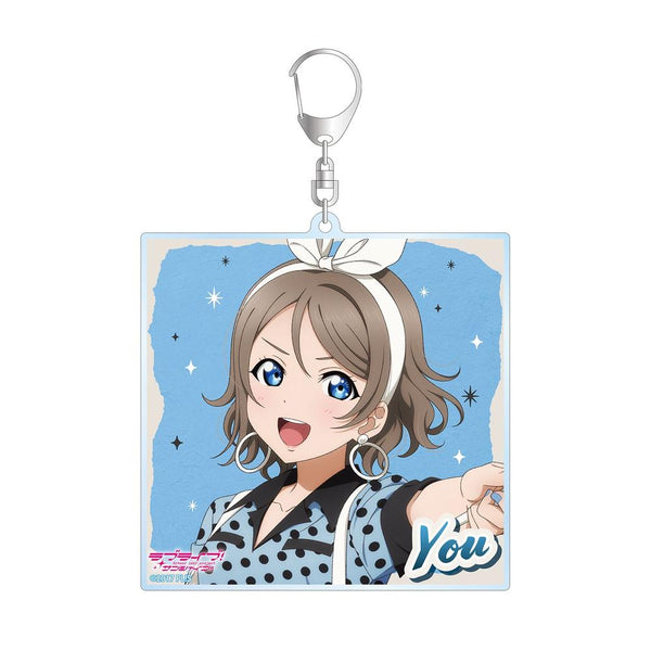 『ラブライブ!サンシャイン!!』描き下ろし 渡辺 曜 The Blue Swell衣装ver. BIGアクリルキーホルダー