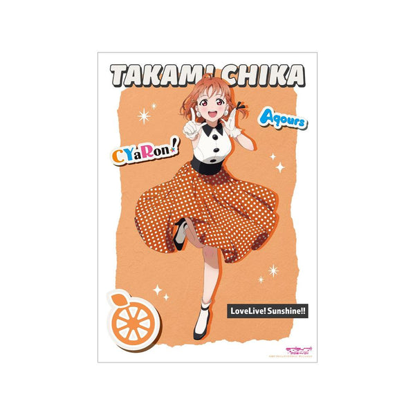 "Love Live! Sunshine!!" Original Art: Chika Takami in "The Blue Swell" Costume - A3 Matte-Finish Poster