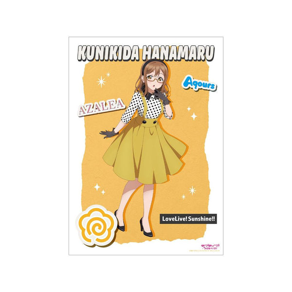 "Love Live! Sunshine!!" Original Art: Hanamaru Kunikida in "The Blue Swell" Costume – A3 Matte-Finish Poster