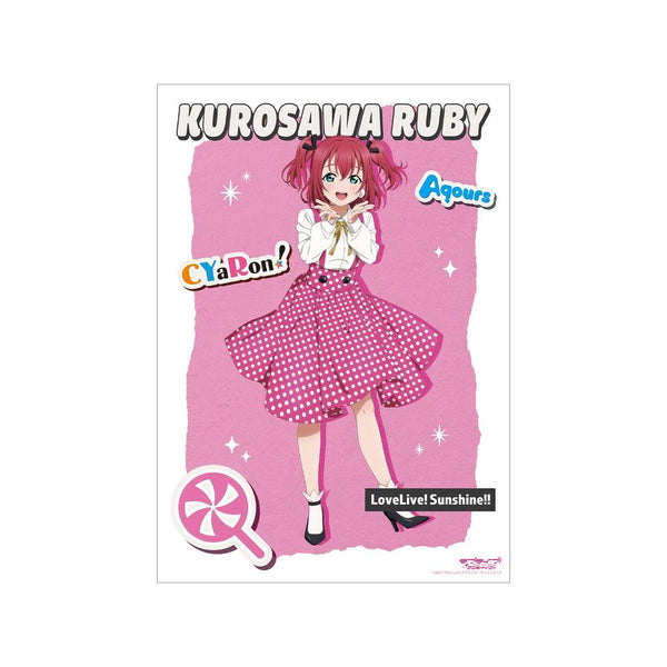 "Love Live! Sunshine!!" Original Art: Ruby Kurosawa in "The Blue Swell" Costume - A3 Matte-Finish Poster