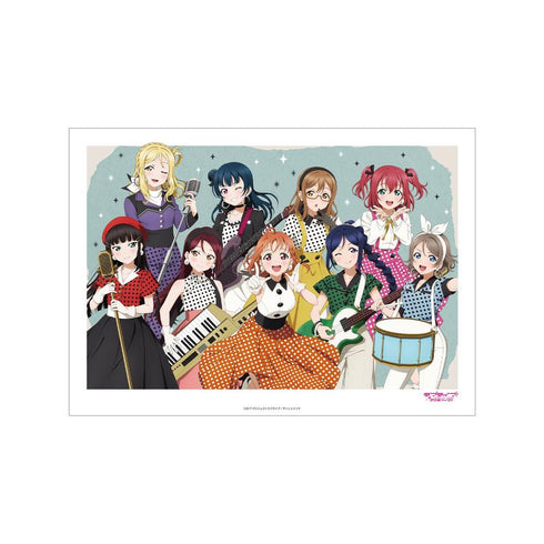 《Love Live! Sunshine!!》全新绘制 合体照 The Blue Swell 服装版 A3 哑光处理海报