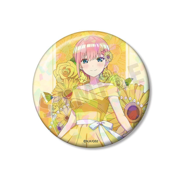 『五等分の花嫁*』描き下ろし 中野一花 ハーバリウムver. 75mmホログラム缶バッジ