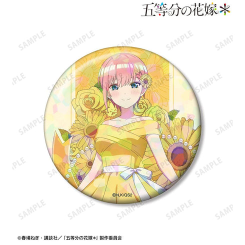 『五等分の花嫁*』描き下ろし 中野一花 ハーバリウムver. 75mmホログラム缶バッジ