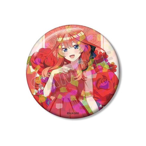『五等分の花嫁*』描き下ろし 中野五月 ハーバリウムver. 75mmホログラム缶バッジ