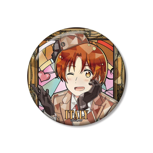 『ヘタリア World★Stars』イタリア Aure Glass 100mm缶バッジ