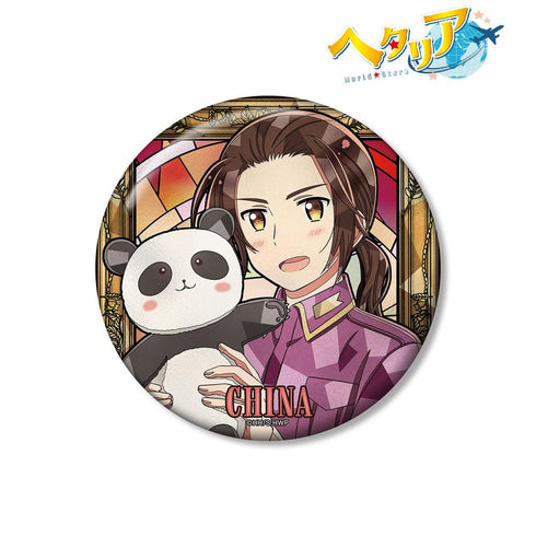 『ヘタリア World★Stars』中国 Aure Glass 100mm缶バッジ