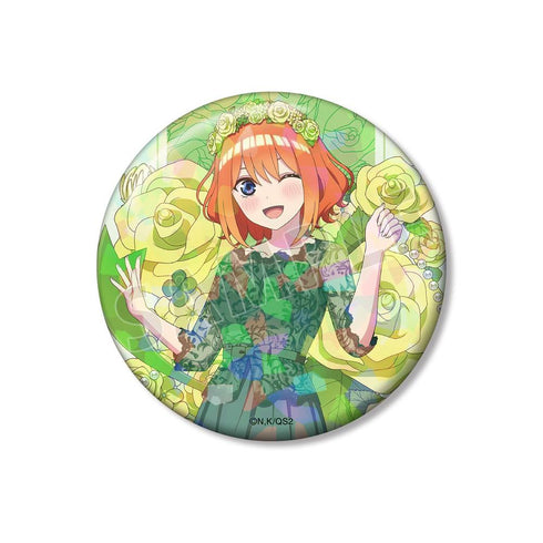『五等分の花嫁*』描き下ろし 中野四葉 ハーバリウムver. 75mmホログラム缶バッジ