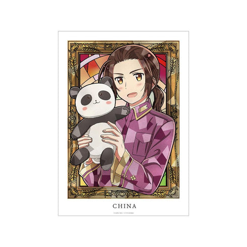 『ヘタリア World★Stars』中国 Aure Glass A3マット加工ポスター