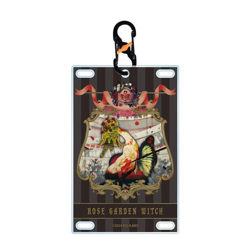 "Puella Magi Madoka Magica: Magia Exedra" The Witch of the Rose Garden Card-Shaped Acrylic Keychain with Carabiner