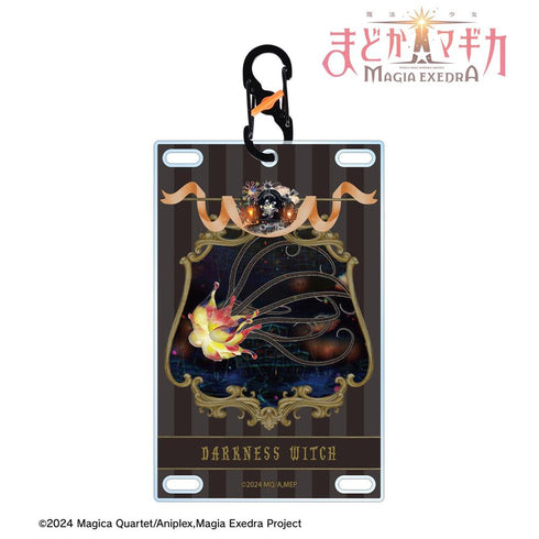 《魔法少女小圓☆Magia Exedra》黑暗魔女 附卡扣卡片型壓克力鑰匙圈