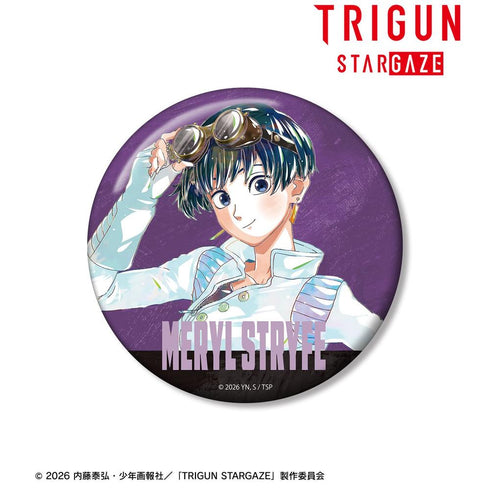 "TRIGUN STARGAZE" Meryl Strife Ani-Art Series Vol. 3 100mm Pin Badge