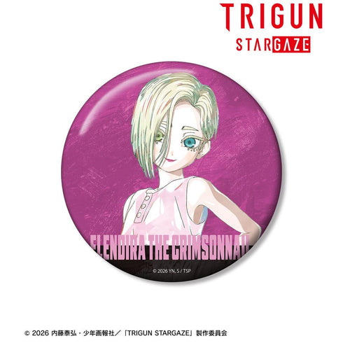"TRIGUN STARGAZE" Elendira the Crimson Nail Ani-Art Series Vol. 3 100mm Pin Badge