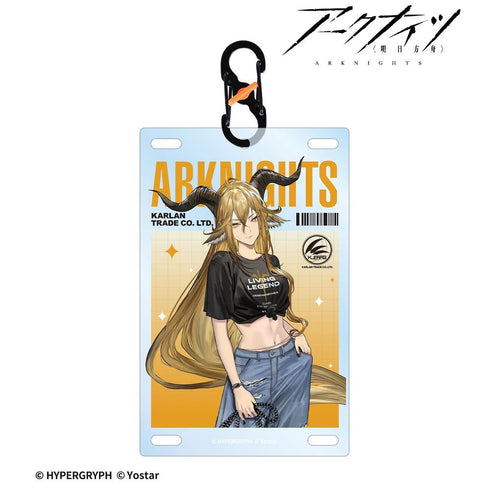 『アークナイツ』デーゲンブレヒャー ショッピングver. カラビナ付きカード型アクリルキーホルダー
