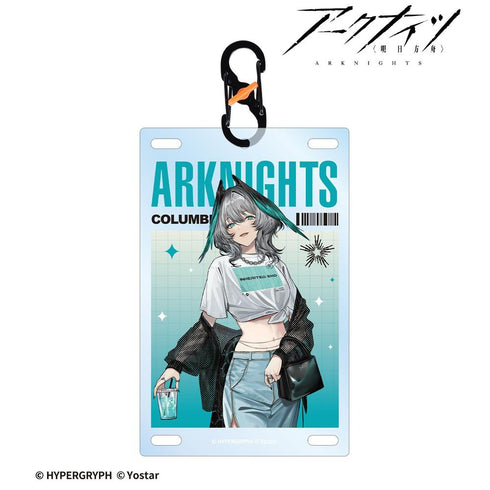 『アークナイツ』ホルハイヤ ショッピングver. カラビナ付きカード型アクリルキーホルダー