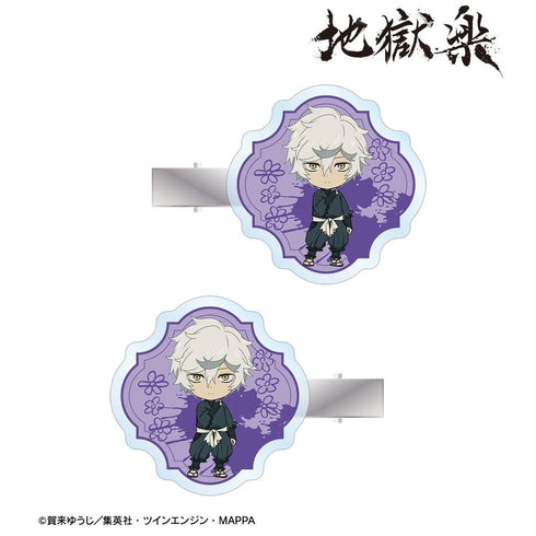 『地獄楽』画眉丸 ちびキャラ アクリルヘアクリップ2個セット