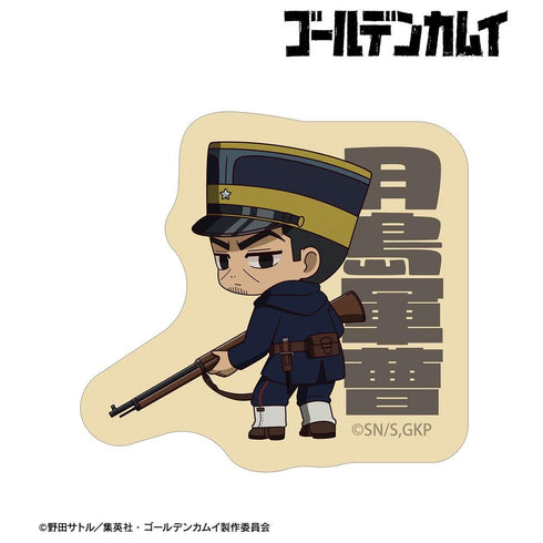 『ゴールデンカムイ』月島軍曹 ちびキャラ 戦う背中ver. ダイカットステッカー
