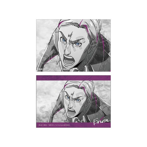 『進撃の巨人』エルヴィン Ani-Art BLACK LABEL 第3弾 ブロマイド2枚セット