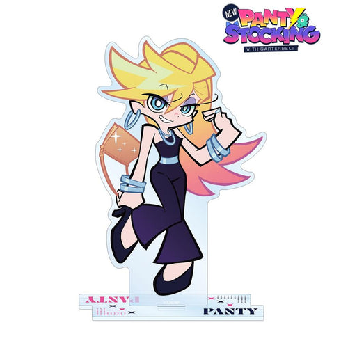 『New PANTY & STOCKING with GARTERBELT』描き下ろし パンティ ブラックドレスver. BIGアクリルスタンド