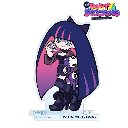 『New PANTY & STOCKING with GARTERBELT』描き下ろし ストッキング ブラックドレスver. BIGアクリルスタンド