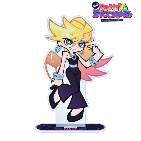 『New PANTY & STOCKING with GARTERBELT』描き下ろし パンティ ブラックドレスver. 特大アクリルスタンド