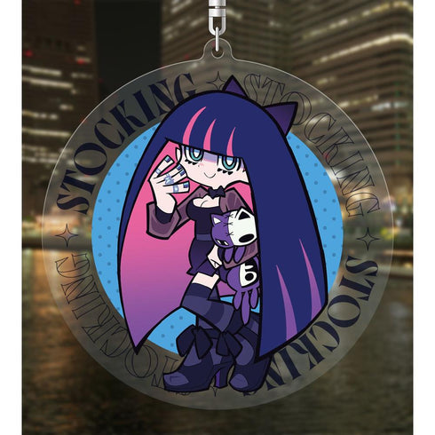 『New PANTY & STOCKING with GARTERBELT』描き下ろし ストッキング ブラックドレスver. BIGアクリルキーホルダー