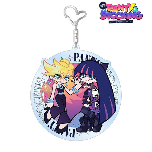 『New PANTY & STOCKING with GARTERBELT』描き下ろし パンティ&ストッキング ブラックドレスver. BIGアクリルキーホルダー