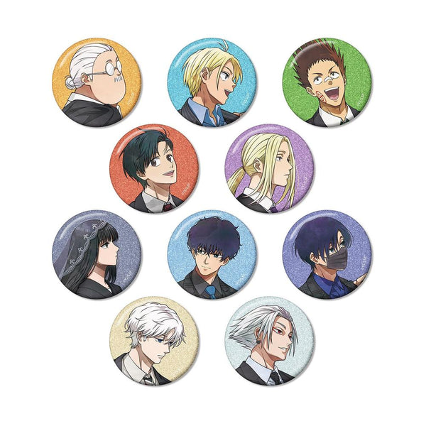 『SAKAMOTO DAYS』描き下ろし スーツの歩みver. トレーディンググリッター缶バッジ(単位/BOX)