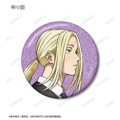 『SAKAMOTO DAYS』描き下ろし スーツの歩みver. トレーディンググリッター缶バッジ(単位/BOX)