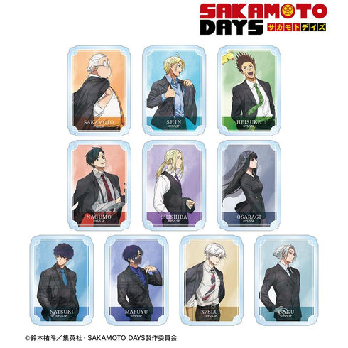 『SAKAMOTO DAYS』描き下ろし スーツの歩みver. トレーディングクリアダイカットステッカー(単位/BOX)