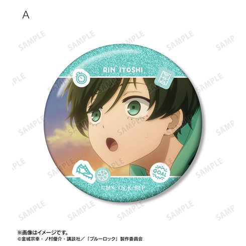『ブルーロック』糸師 凛 場面写グリッター缶バッジ2個セット