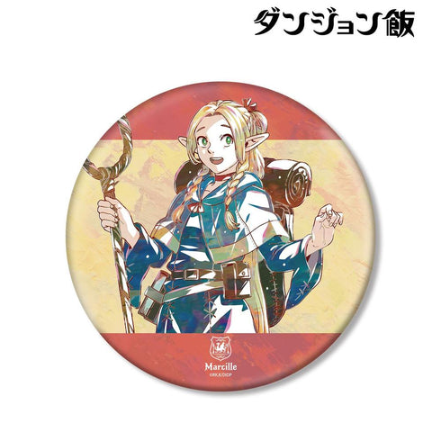 "Dungeon Food" Marushiru Ani-Art BIG Pin Badge