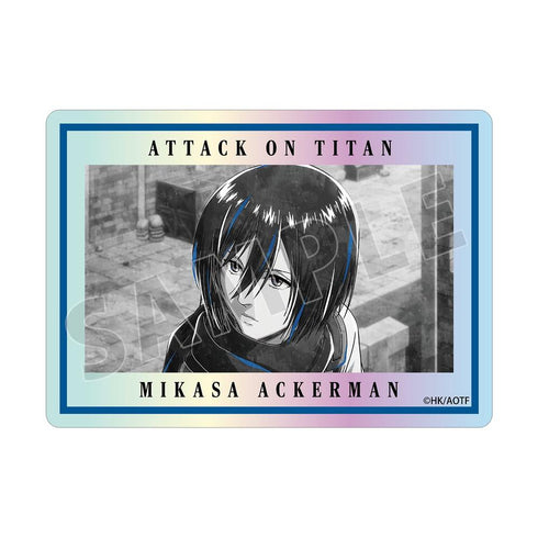 "Attack on Titan" Mikasa Ani-Art BLACK LABEL Vol. 3 Aurora Die-Cut Sticker