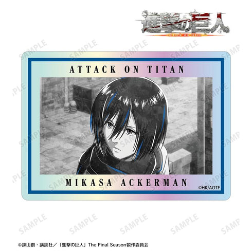 "Attack on Titan" Mikasa Ani-Art BLACK LABEL Vol. 3 Aurora Die-Cut Sticker