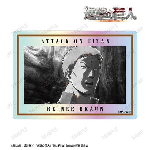 "Attack on Titan" Reiner Ani-Art BLACK LABEL Vol. 3 Aurora Die-Cut Sticker