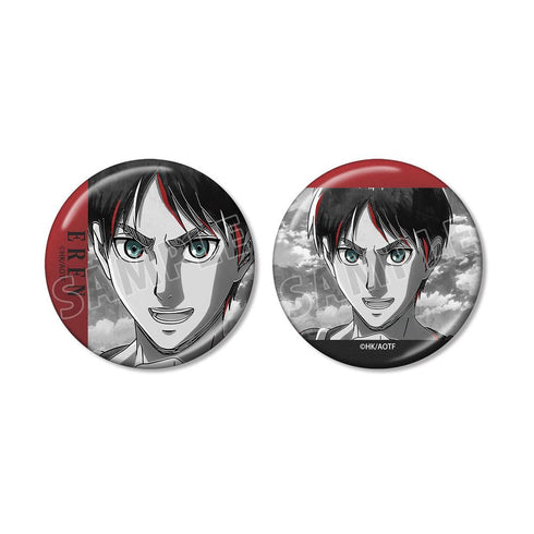 "Attack on Titan" Eren Ani-Art BLACK LABEL Vol. 3: Set of 2 Metallic Pin Badges