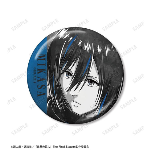 "Attack on Titan" Mikasa Ani-Art BLACK LABEL Vol. 3: Set of 2 Metallic Pin Badges