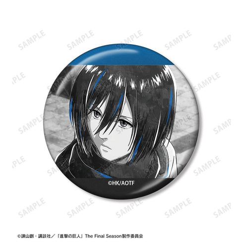 "Attack on Titan" Mikasa Ani-Art BLACK LABEL Vol. 3: Set of 2 Metallic Pin Badges