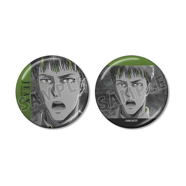 『進撃の巨人』ジャン Ani-Art BLACK LABEL 第3弾 メタリック缶バッジ2個セット