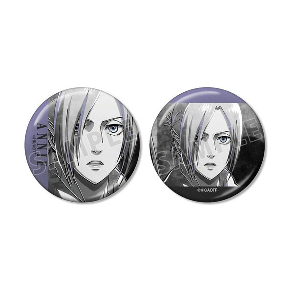『進撃の巨人』アニ Ani-Art BLACK LABEL 第3弾 メタリック缶バッジ2個セット