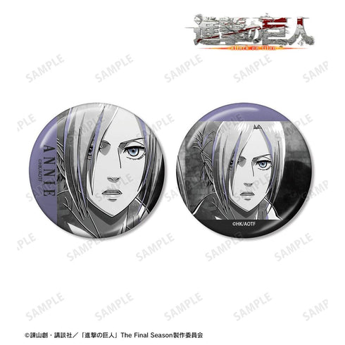"Attack on Titan" Ani-Art BLACK LABEL Vol. 3: Set of 2 Metallic Pin Badges