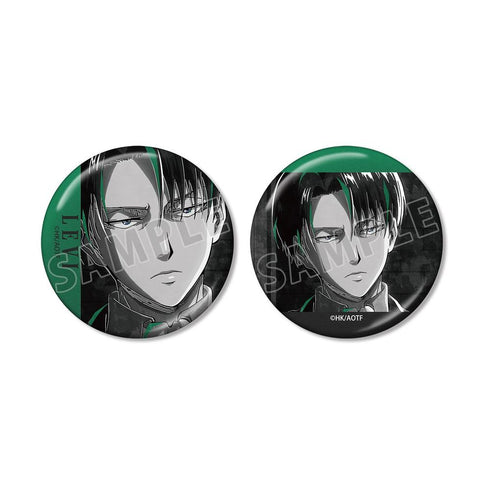 "Attack on Titan" Levi Ani-Art BLACK LABEL Vol. 3: Set of 2 Metallic Pin Badges