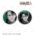 "Attack on Titan" Levi Ani-Art BLACK LABEL Vol. 3: Set of 2 Metallic Pin Badges