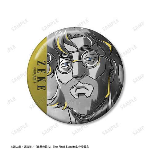 "Attack on Titan" Zeke Ani-Art BLACK LABEL Vol. 3: Set of 2 Metallic Pin Badges