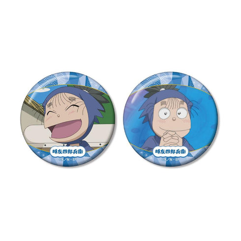 "Nintama Rantarō" Shirobe Tokitomo Scene-Based Pin Badge 2-Piece Set, Vol. 2