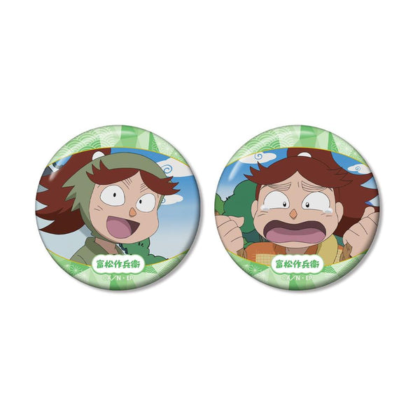 "Nintama Rantarō" Sakubei Tomimatsu Scene Pin Badge 2-Piece Set Vol. 2
