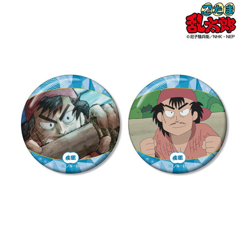 "Nintama Rantarō" Shippu Scene Pin Badge 2-Piece Set