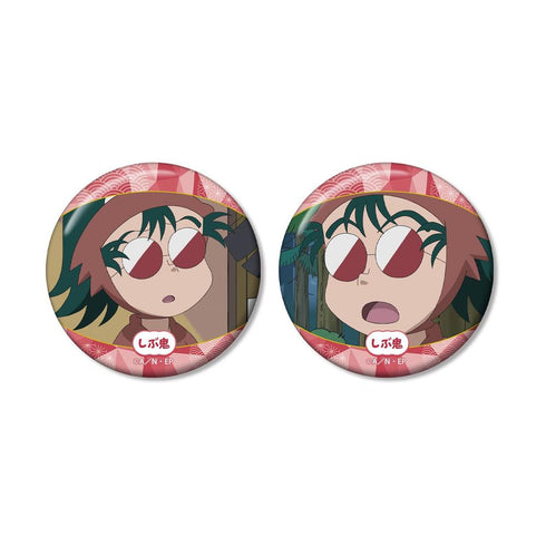 "Nintama Rantarō" Shibu-Oni Scene Pin Badge 2-Piece Set